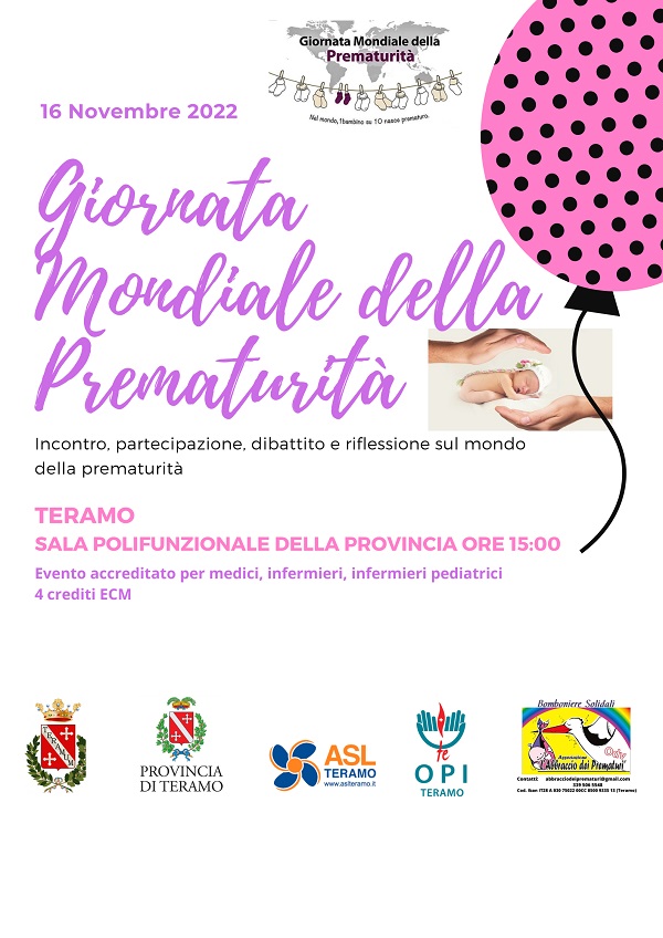 Giornata mondiale prematuri-opi-teramo