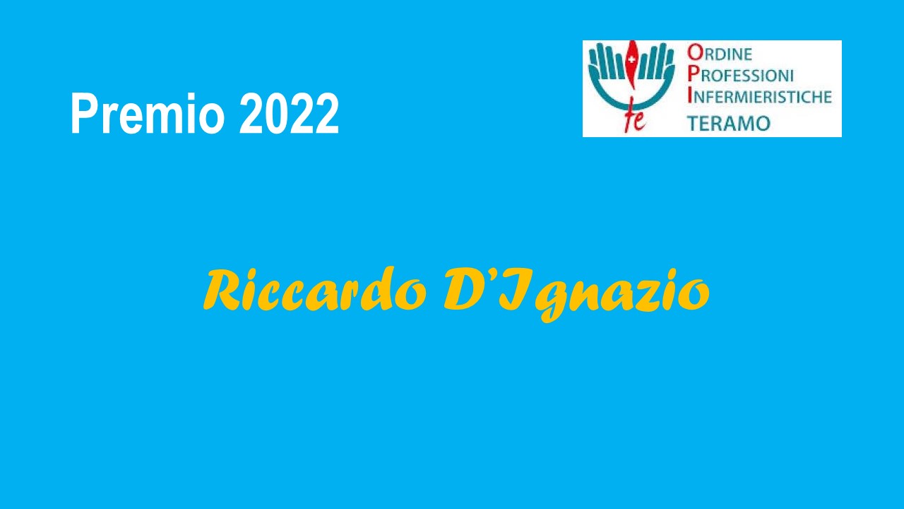 Premio 2022 riccardo d'ignazio opi teramo