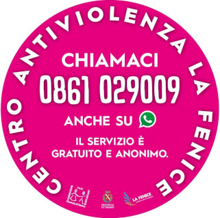 banner la fenice contro la violenza con numero verde