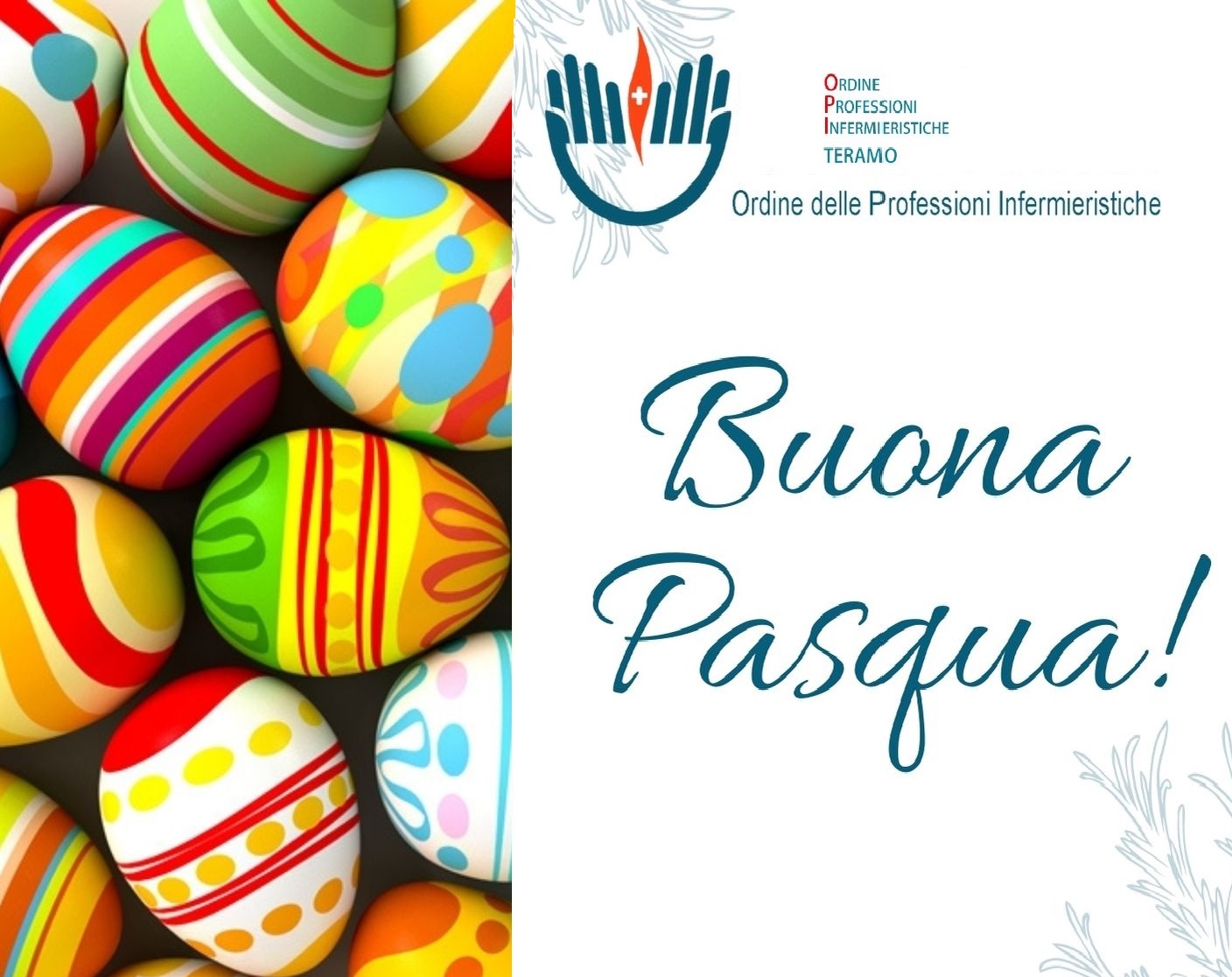 opi avellino Pasqua Biglietto auguri